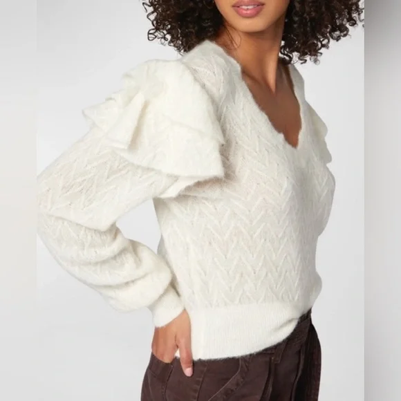 Joie Alpaca Inez Winter White Sweater